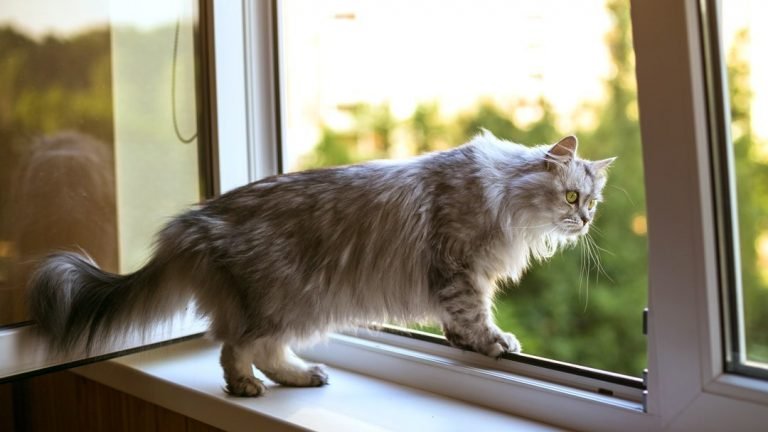 Cat in open window need cat proof screen